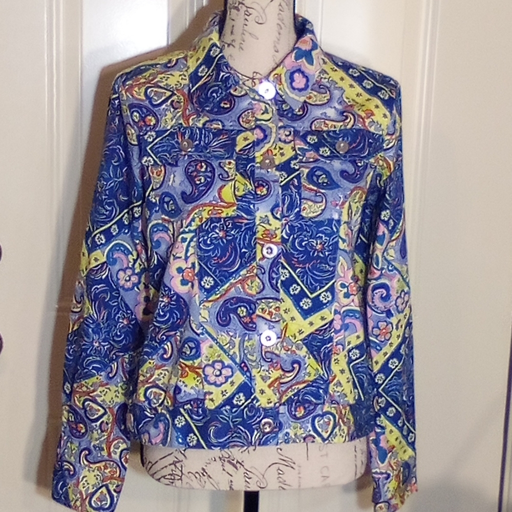LH Sport Jacket Women's Casual Size Medium Color Multicolor